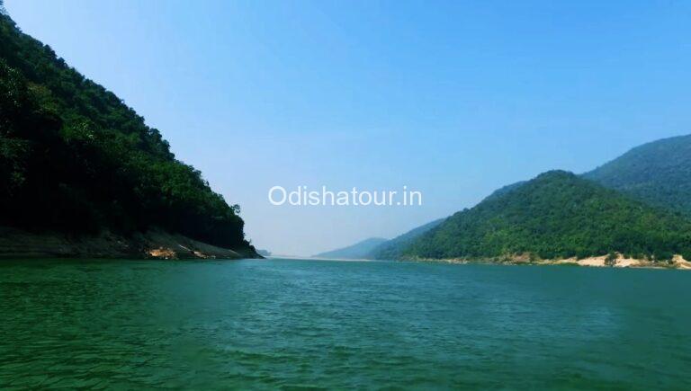 boating view of satkosia wildlife sanctuary that is one of the best tourist places in angul